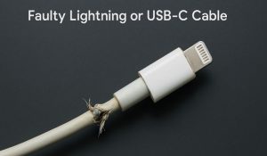 1. Faulty Lightning or USB-C Cable