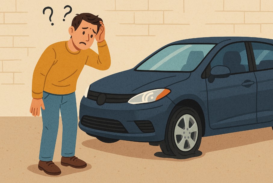 why is my tire pressure light still on after filling tires