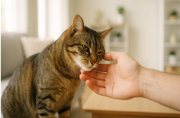 why does my cat keep headbutting me