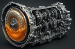 Why does the torque converter affect transmission fluid checks