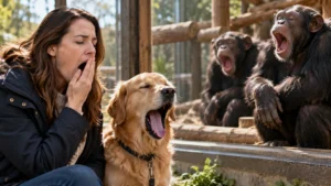 Animals Also Catch Yawns