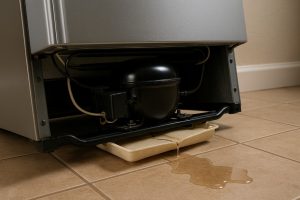 Can a Cracked Drip Pan Be Responsible for Water on the Floor