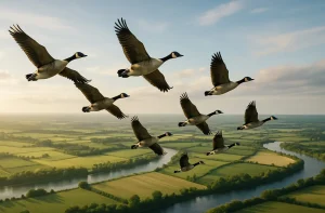 What Can Humans Learn from Geese Teamwork