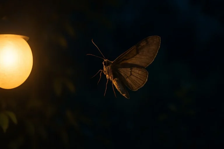 why do moths like light